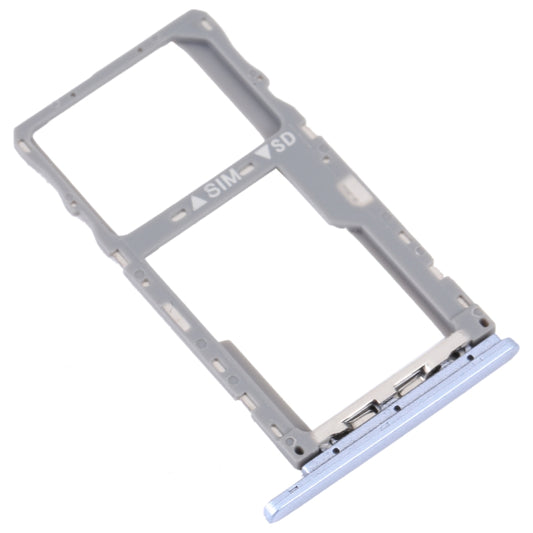 For TCL 10 SE T766H Original SIM Card Tray + SIM / Micro SD Card Tray(Purple) by buy2fix