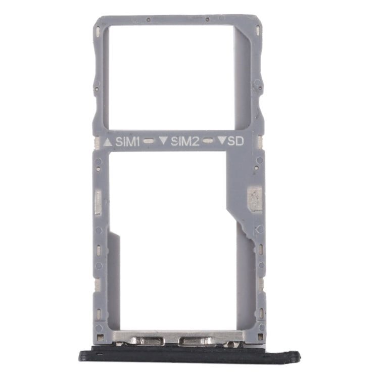 For Alcatel 1V 2020 Original SIM Card Tray + SIM / Micro SD Card Tray (Black) - Card Tray by buy2fix | Online Shopping UK | buy2fix