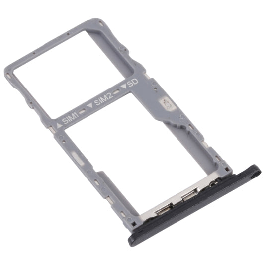 For Alcatel 1V 2020 Original SIM Card Tray + SIM / Micro SD Card Tray (Black) by buy2fix