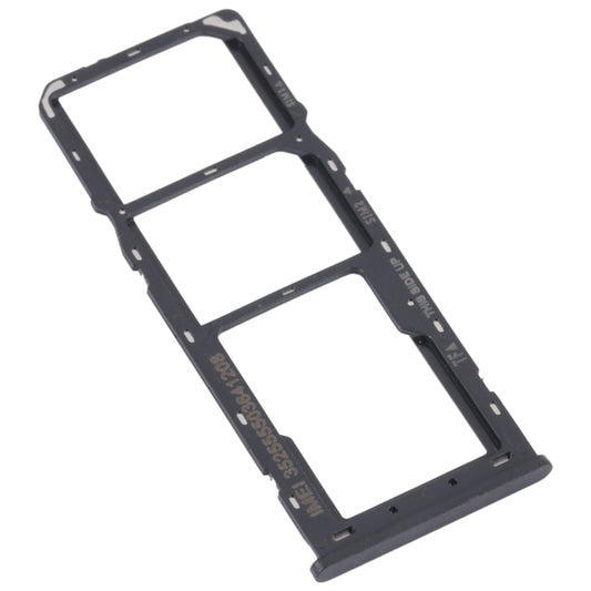 For Alcatel 1V 2021 Original SIM Card Tray + SIM Card Tray + Micro SD Card Tray(Black) - Card Tray by buy2fix | Online Shopping UK | buy2fix