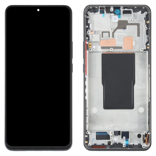 Original AMOLED LCD Screen For Xiaomi Redmi K50 Ultra / 12T / 12T Pro Digitizer Full Assembly with Frame (Black) - LCD Screen by buy2fix | Online Shopping UK | buy2fix