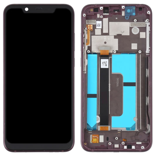 OEM LCD Screen For Nokia X7 / 8.1 / 7.1 Plus Digitizer Full Assembly with Frame(Purple) - LCD Screen by buy2fix | Online Shopping UK | buy2fix