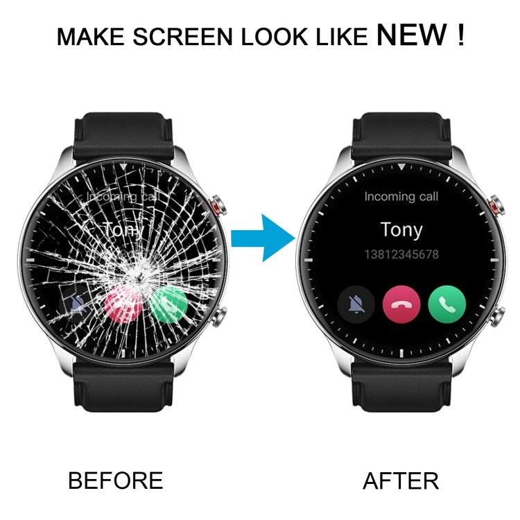 Original LCD Screen For Amazfit GTR 2 Digitizer Full Assembly With Frame(Black) - For Amazfit by buy2fix | Online Shopping UK | buy2fix