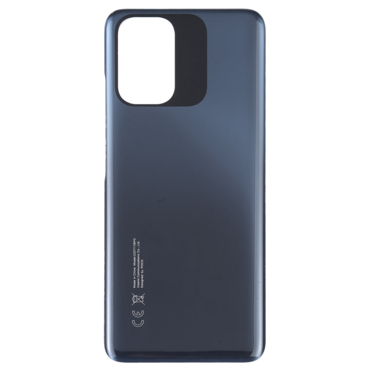 For Xiaomi Poco M5s Original Battery Back Cover(Black) - Back Cover by buy2fix | Online Shopping UK | buy2fix