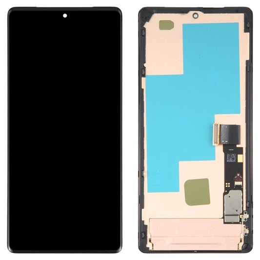 For Google Pixel 7 Pro GV4BC GE2AE Original AMOLED LCD Screen Digitizer Full Assembly with Frame (Black) - LCD Screen by buy2fix | Online Shopping UK | buy2fix