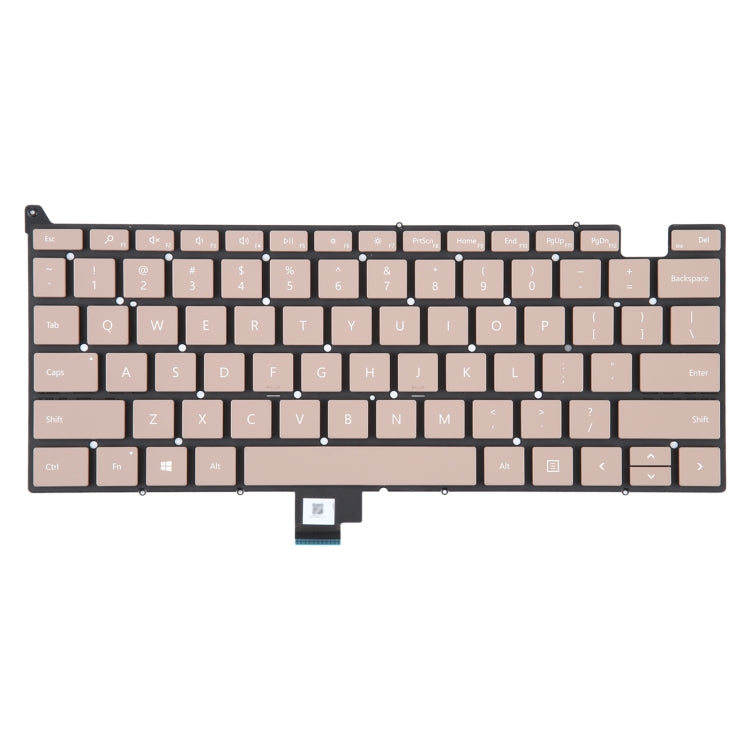 US Version Keyboard without Power Button for Microsoft Surface Laptop Go 1934(Gold) - Replacement Keyboards by buy2fix | Online Shopping UK | buy2fix