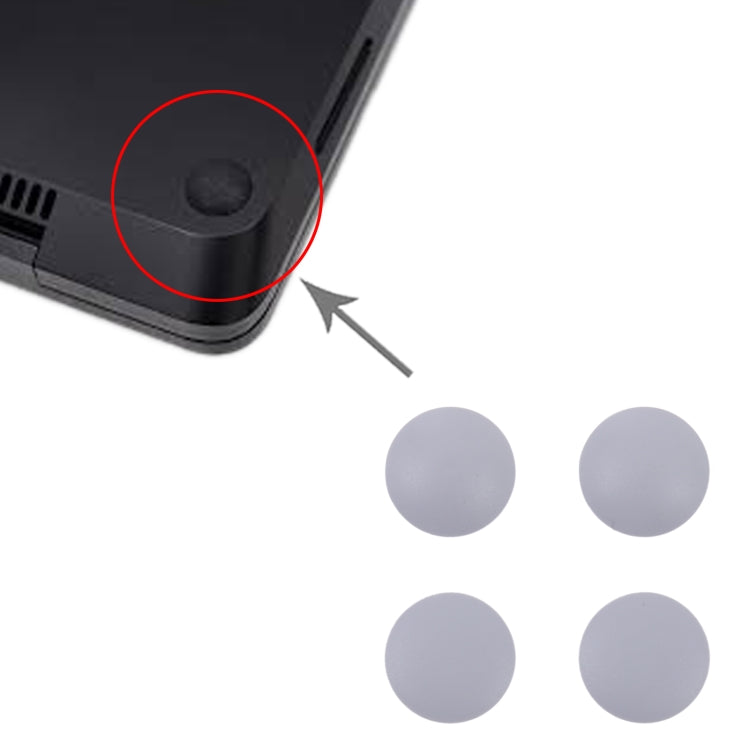 For Microsoft Surface Laptop 3 / Laptop 4 4 in 1 Bottom Case Rubber Mats (Grey) by buy2fix