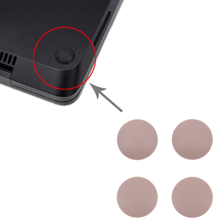 For Microsoft Surface Laptop 3 / Laptop 4 4 in 1 Bottom Case Rubber Mats (Gold) by buy2fix