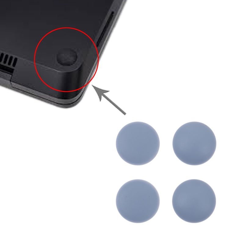 For Microsoft Surface Laptop 4 4 in 1 Bottom Case Rubber Mats (Blue) by buy2fix