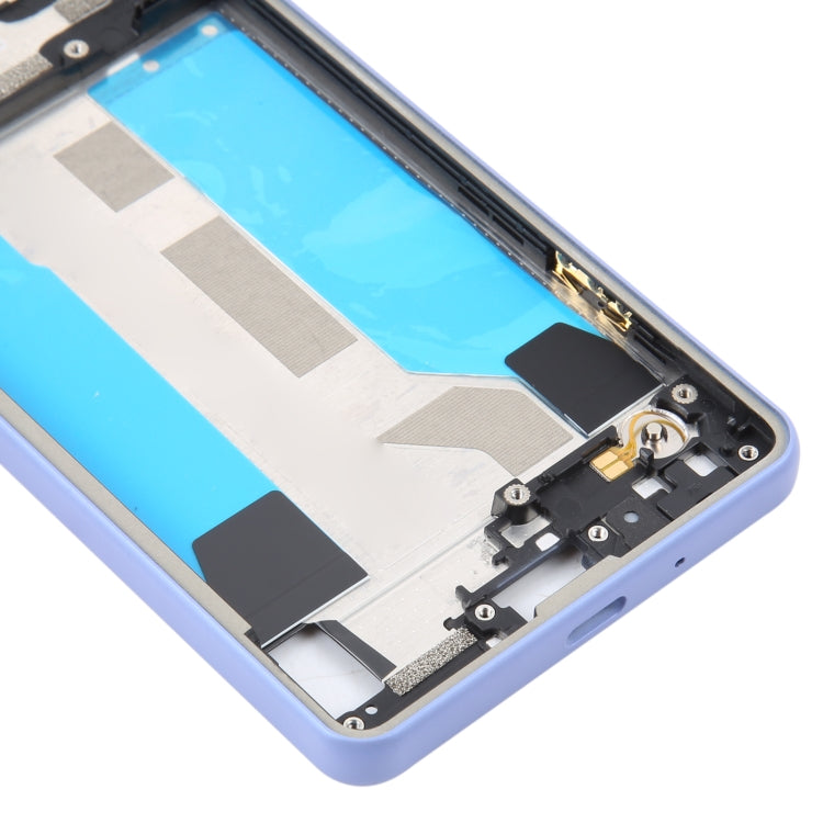 For Sony Xperia 10 IV Original Middle Frame Bezel Plate (Purple) - Frame Bezel Plate by buy2fix | Online Shopping UK | buy2fix