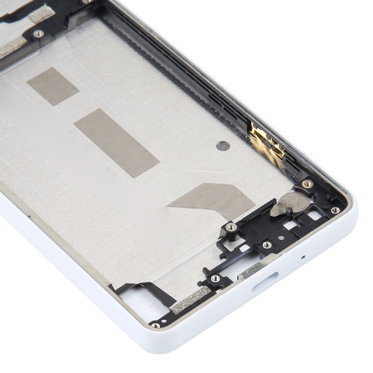 For Sony Xperia 10 IV Original Middle Frame Bezel Plate (White) - Frame Bezel Plate by buy2fix | Online Shopping UK | buy2fix