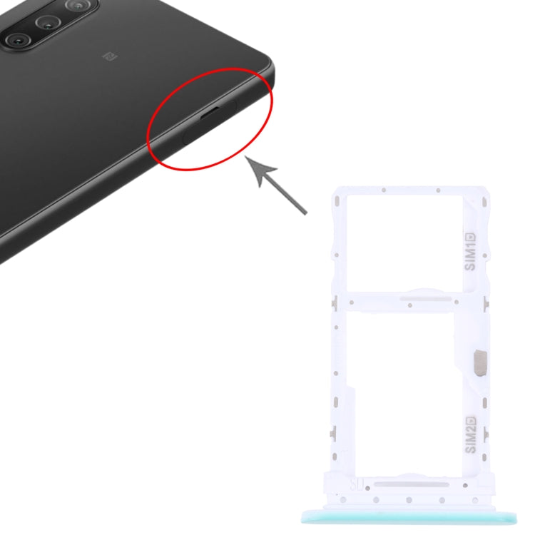 For Sony Xperia 10 IV Original SIM Card Tray + SIM / Micro SD Card Tray (Green) - Card Tray by buy2fix | Online Shopping UK | buy2fix