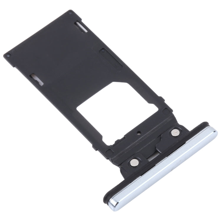 For Sony Xperia XZ2 Premium Original SIM Card Tray + SIM / Micro SD Card Tray (Silver) - Card Tray by buy2fix | Online Shopping UK | buy2fix