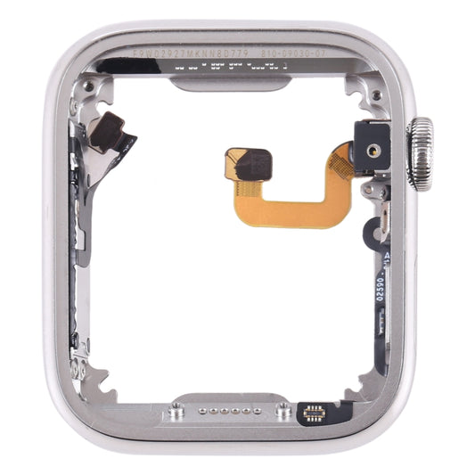 For Apple Watch Series 6 44mm Stainless Steel Middle Frame Bezel Plate with Loudspeaker / Power / Rotating Shaft Flex Cable - Middle Frame by buy2fix | Online Shopping UK | buy2fix