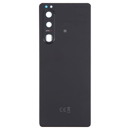 For Sony Xperia 5 III Original Battery Back Cover with Camera Lens Cover(Black) - Back Cover by buy2fix | Online Shopping UK | buy2fix