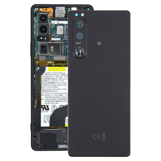 For Sony Xperia 5 III Original Battery Back Cover with Camera Lens Cover(Black) - Back Cover by buy2fix | Online Shopping UK | buy2fix