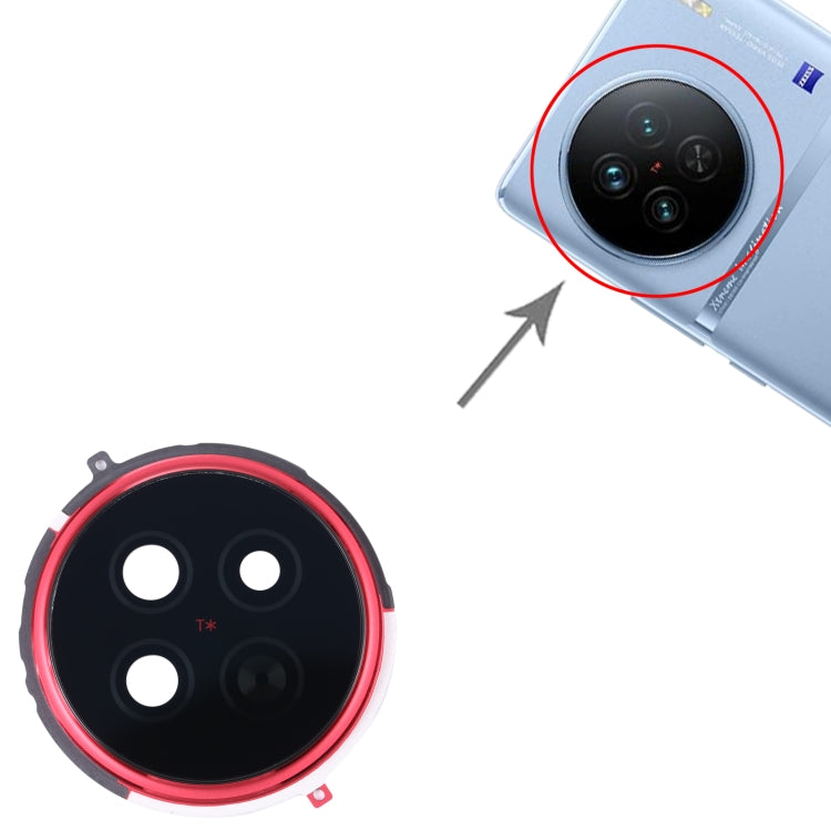 For vivo X90 Original Camera Lens Cover (Red) by buy2fix