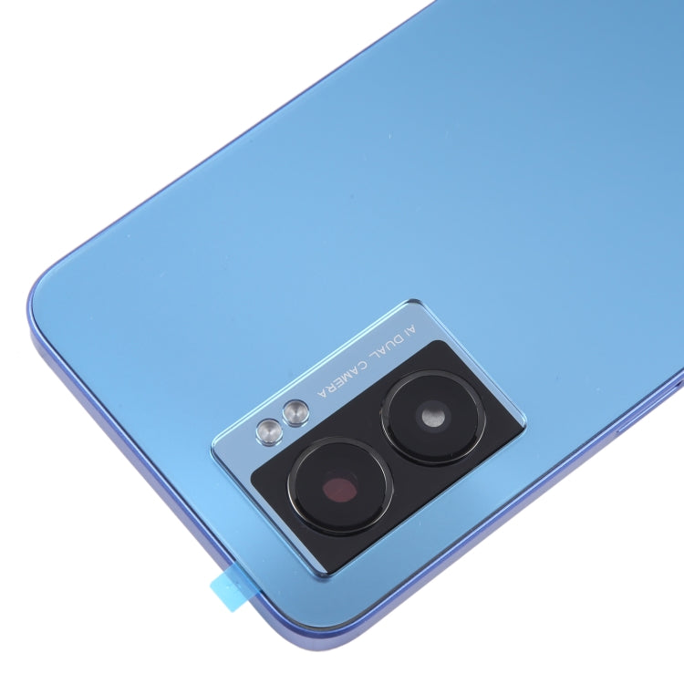 For OPPO A57 5G Original Battery Back Cover with Middle Frame(Blue) - Back Cover by buy2fix | Online Shopping UK | buy2fix