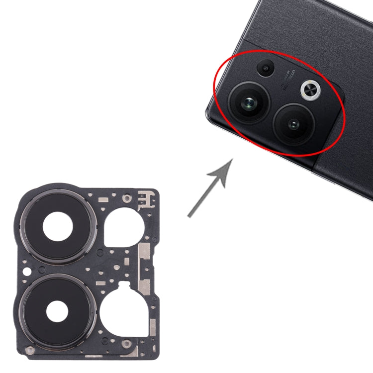 For OPPO Reno9 Pro+ Original Camera Lens Cover (Black) by buy2fix