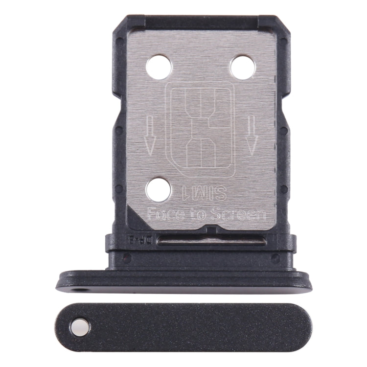 For OnePlus 10R 80W CPH2411 SIM Card Tray + SIM Card Tray (Black) - Card Tray by buy2fix | Online Shopping UK | buy2fix