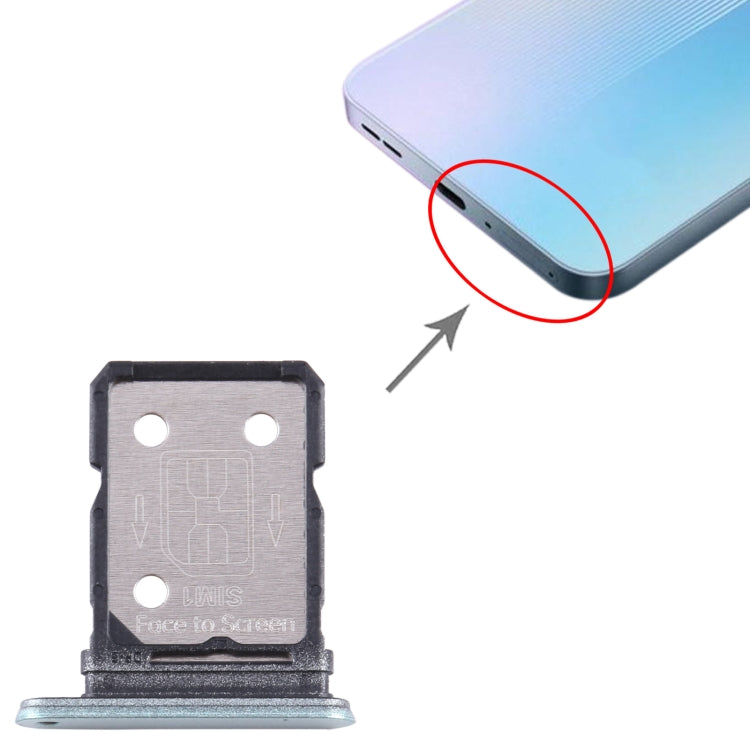 For OnePlus 10R 80W CPH2411 SIM Card Tray + SIM Card Tray (Green) - Card Tray by buy2fix | Online Shopping UK | buy2fix