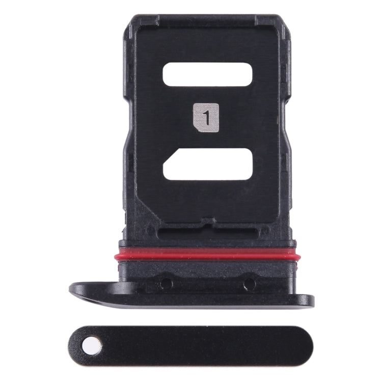 For Asus Zenfone 10 AI2302 SIM Card Tray + SIM Card Tray (Black) - Card Tray by buy2fix | Online Shopping UK | buy2fix