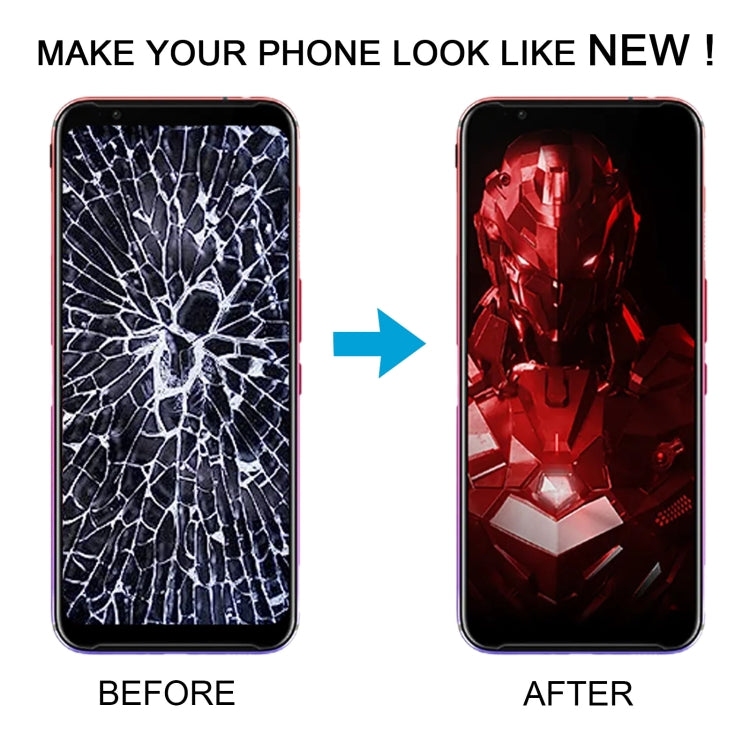 For ZTE Nubia RedMagic 3s LCD Screen Digitizer Full Assembly with Frame (Black) by buy2fix