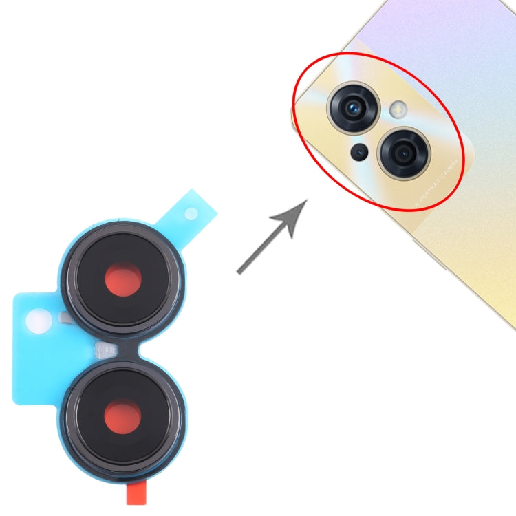 For OPPO Reno8 Z 5G Original Camera Lens Cover (Black) by buy2fix