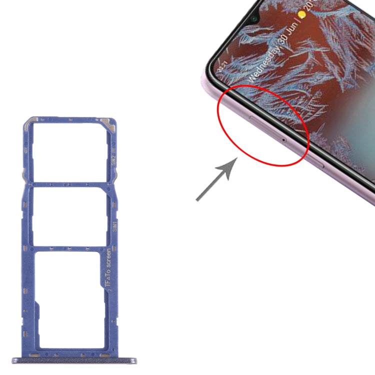 For Nokia G20 Original SIM + SIM + Micro SD Card Tray (Blue) by buy2fix