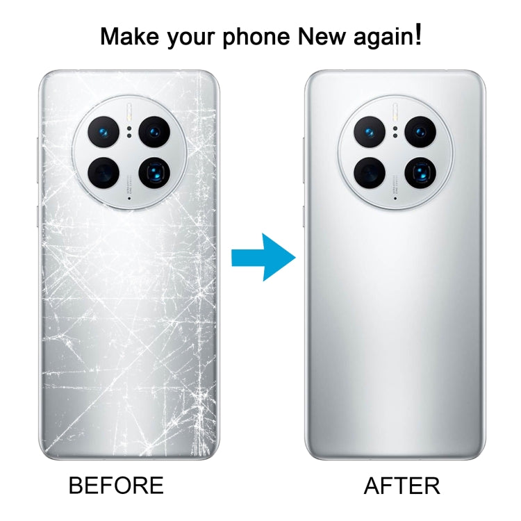 For Huawei Mate 50 Pro Battery Back Cover(Silver) - Back Cover by buy2fix | Online Shopping UK | buy2fix