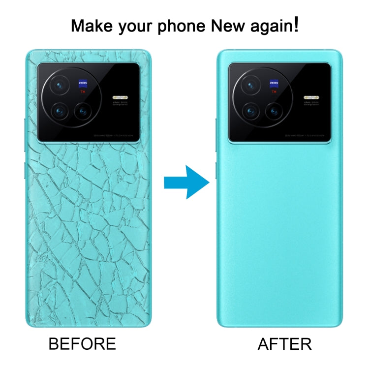 For vivo X80 OEM Glass Material Battery Back Cover(Blue) - Back Cover by buy2fix | Online Shopping UK | buy2fix