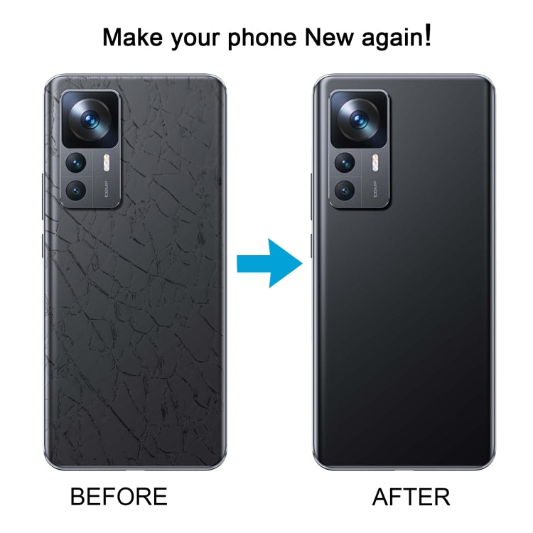 For Xiaomi 12T Pro OEM Glass Material Battery Back Cover(Black) - Back Cover by buy2fix | Online Shopping UK | buy2fix