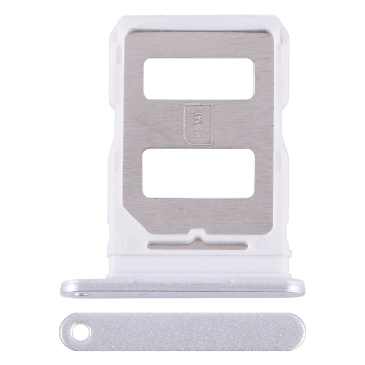 For Huawei nova Y91 SIM Card Tray (Silver) - Card Socket by buy2fix | Online Shopping UK | buy2fix