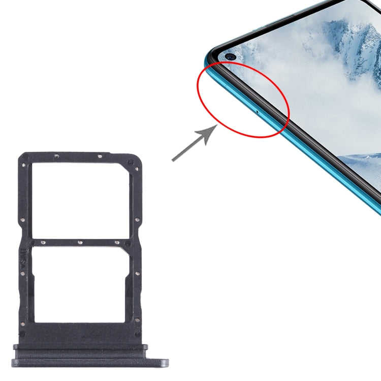 For Huawei Maimang 20 SIM + SIM Card Tray (Black) - Card Socket by buy2fix | Online Shopping UK | buy2fix