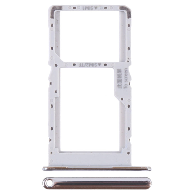 For Huawei Maimang 11 SIM + SIM / Micro SD Card Tray (Silver) - Card Socket by buy2fix | Online Shopping UK | buy2fix