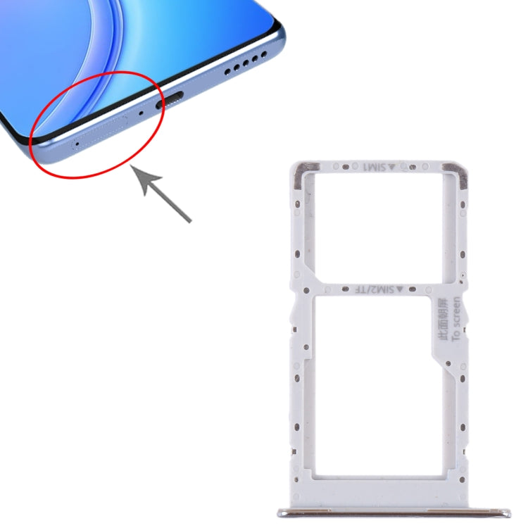 For Huawei Maimang 11 SIM + SIM / Micro SD Card Tray (Silver) - Card Socket by buy2fix | Online Shopping UK | buy2fix