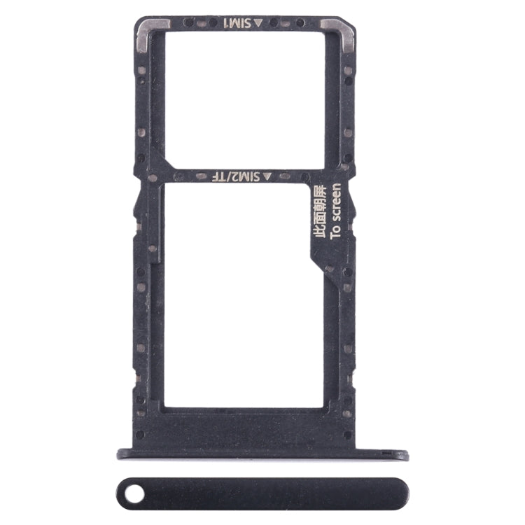 For Huawei Enjoy 60 SIM + SIM / Micro SD Card Tray (Black) - Card Socket by buy2fix | Online Shopping UK | buy2fix