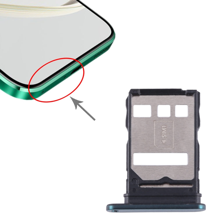 For Huawei nova 10Z SIM Card Tray (Green) - Card Socket by buy2fix | Online Shopping UK | buy2fix