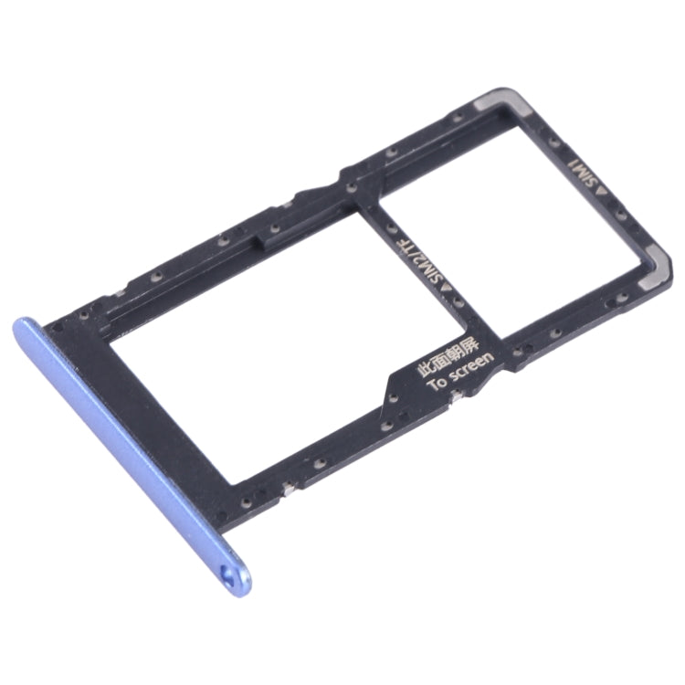 For Huawei Enjoy 50 SIM + SIM / Micro SD Card Tray (Blue) - Card Socket by buy2fix | Online Shopping UK | buy2fix