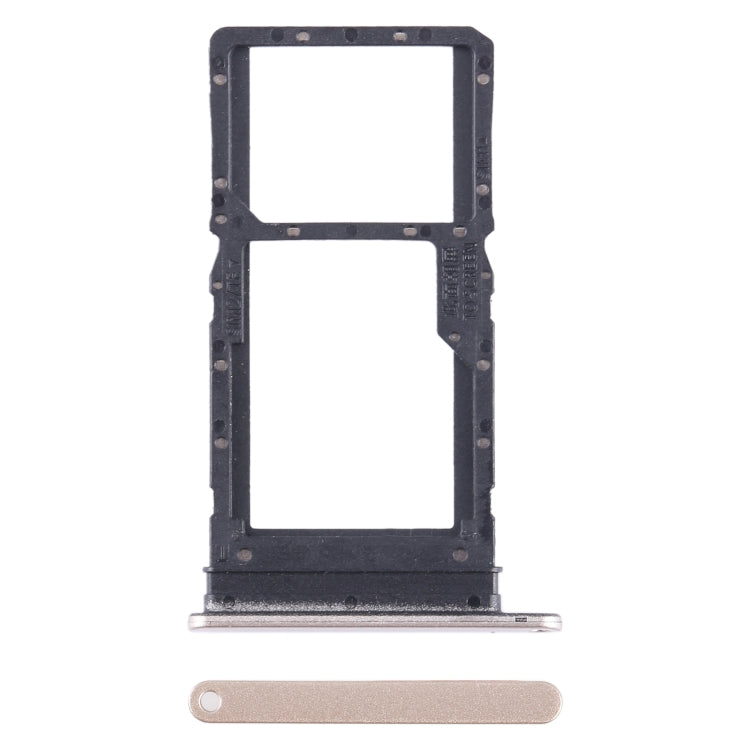 For Honor Play6T SIM + SIM / Micro SD Card Tray (Gold) - Card Tray by buy2fix | Online Shopping UK | buy2fix