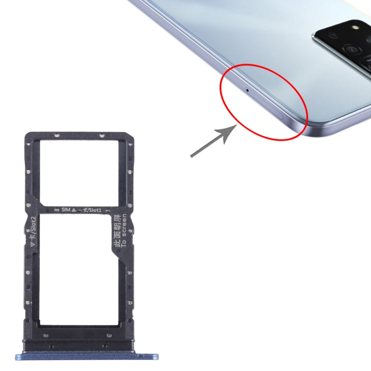 For Honor Play 20A SIM + SIM / Micro SD Card Tray (Blue) by buy2fix