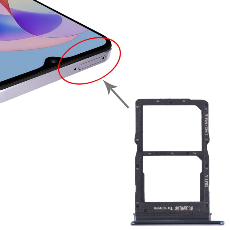 For Honor X10 Pro SIM + SIM / NM Card Tray (Blue) by buy2fix