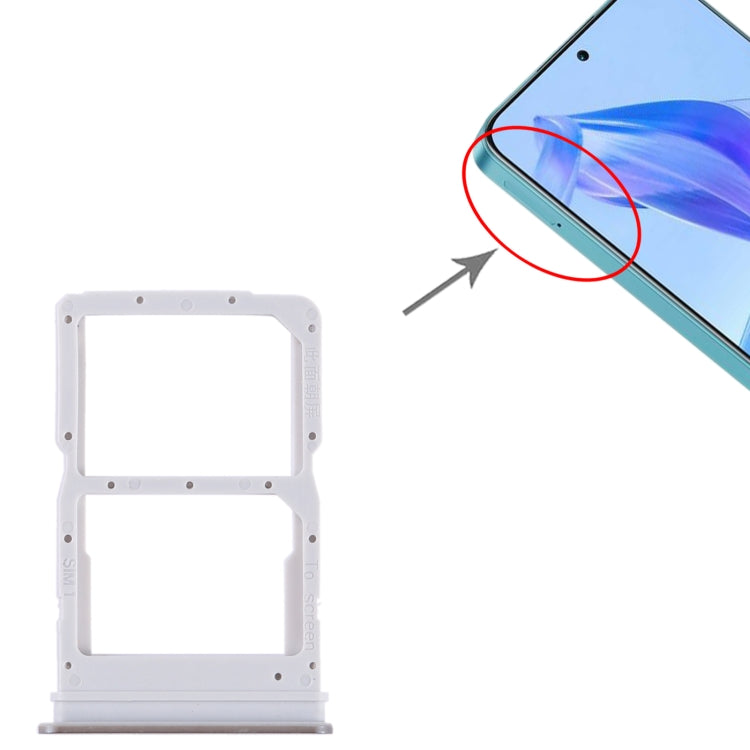 For Honor 90 Lite SIM + SIM Card Tray (Silver) by buy2fix