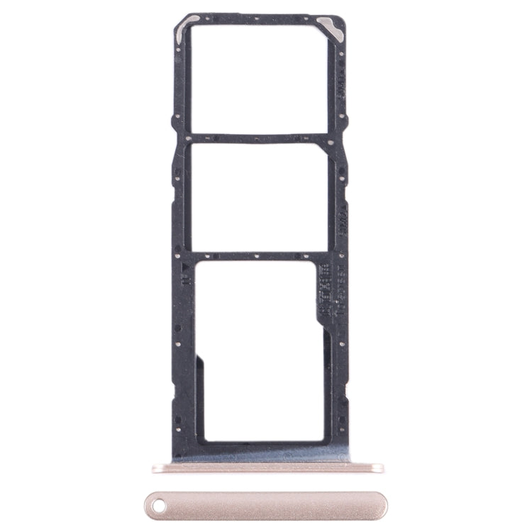 For Honor X10 Lite SIM + SIM + Micro SD Card Tray (Gold) - Card Tray by buy2fix | Online Shopping UK | buy2fix