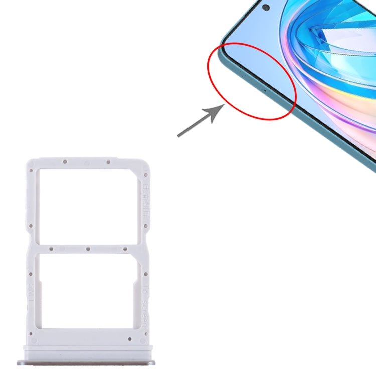 For Honor X8a SIM + SIM Card Tray (Grey) - Card Tray by buy2fix | Online Shopping UK | buy2fix