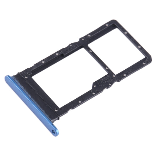 For Honor X7a SIM + SIM / Micro SD Card Tray (Blue) - Card Tray by buy2fix | Online Shopping UK | buy2fix