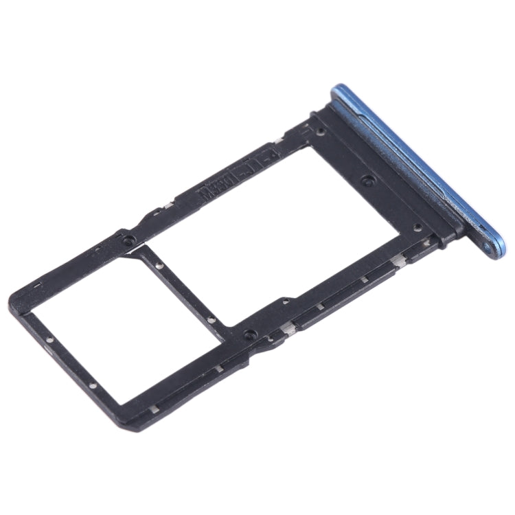 For Honor X7a SIM + SIM / Micro SD Card Tray (Blue) - Card Tray by buy2fix | Online Shopping UK | buy2fix