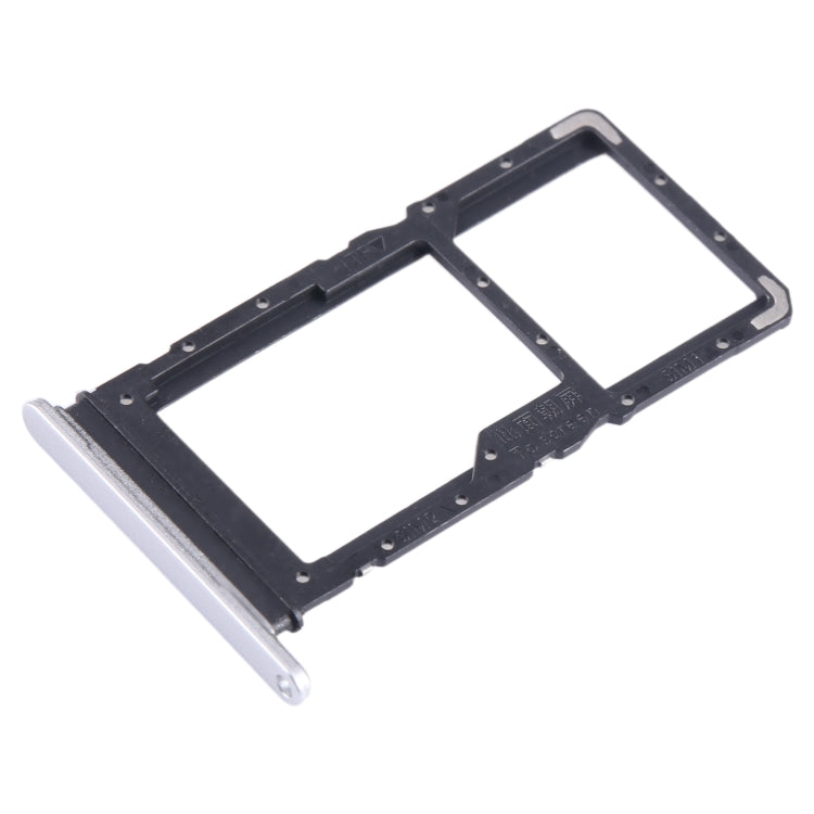 For Honor X6 SIM + SIM / Micro SD Card Tray (Silver) - Card Tray by buy2fix | Online Shopping UK | buy2fix