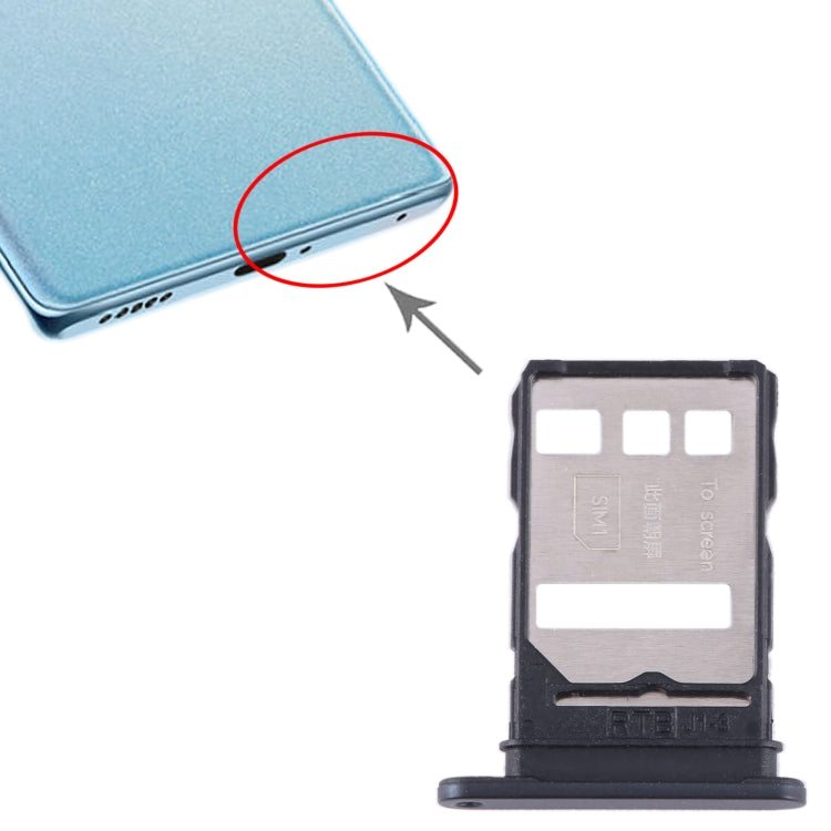 For Honor 70 Pro+ SIM + SIM Card Tray (Black) - Card Tray by buy2fix | Online Shopping UK | buy2fix