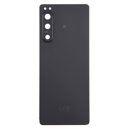 For Sony Xperia 5 IV Original Battery Back Cover with Camera Lens Cover(Black) - Back Cover by buy2fix | Online Shopping UK | buy2fix